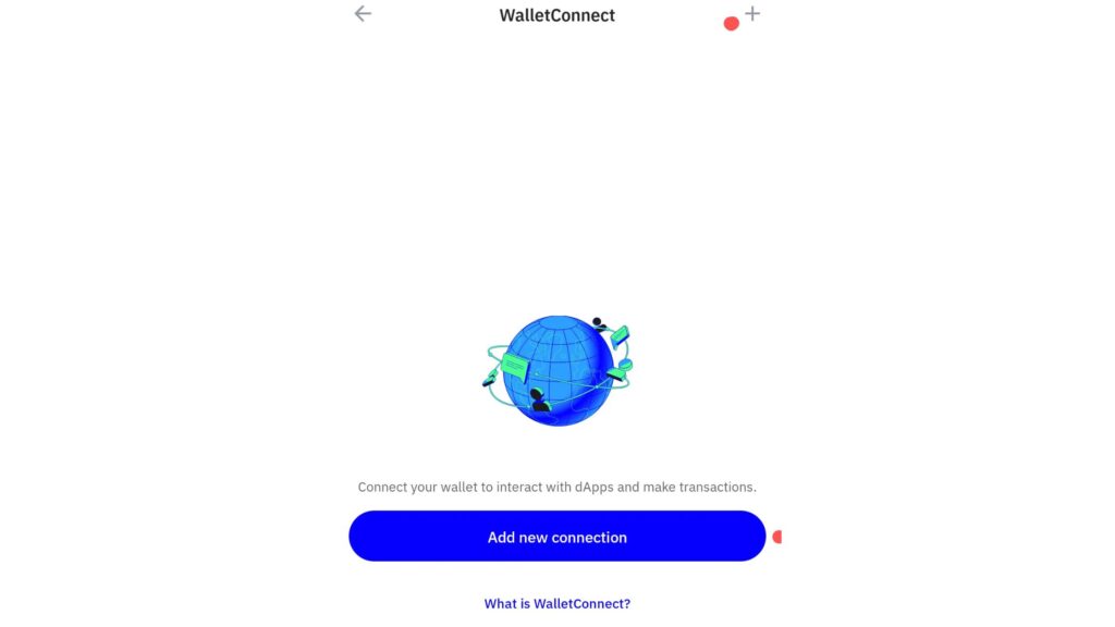 Hướng dẫn sử dụng WalletConnect-Bước 5: Thêm một kết nối mới