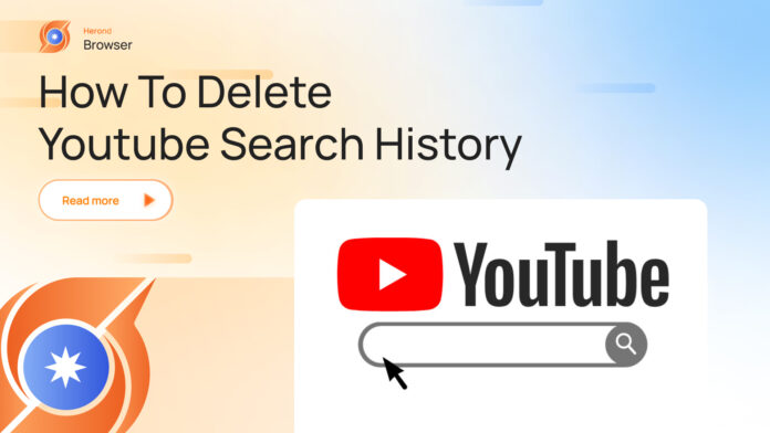 How to delete youtube search history