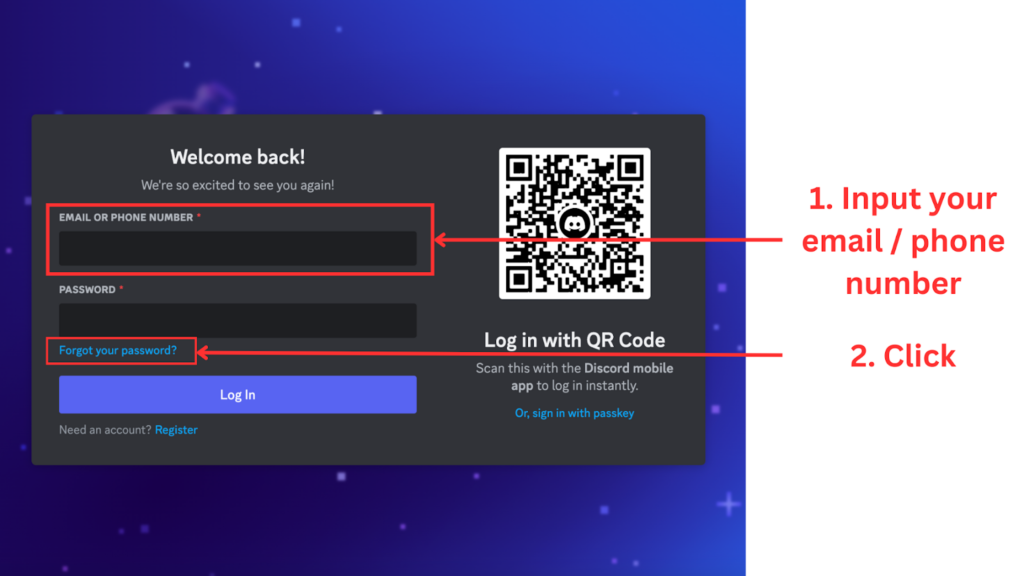 Method 2.1: Reset Discord Forgot Password on Desktop / Browsers