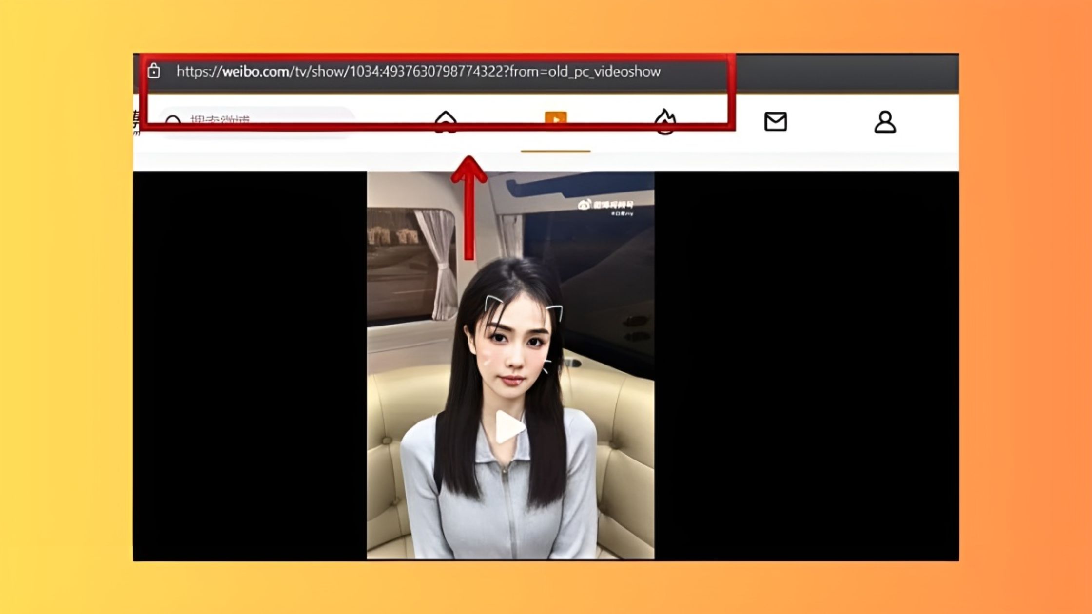 Cách tải video Weibo trên PC - Bước 2