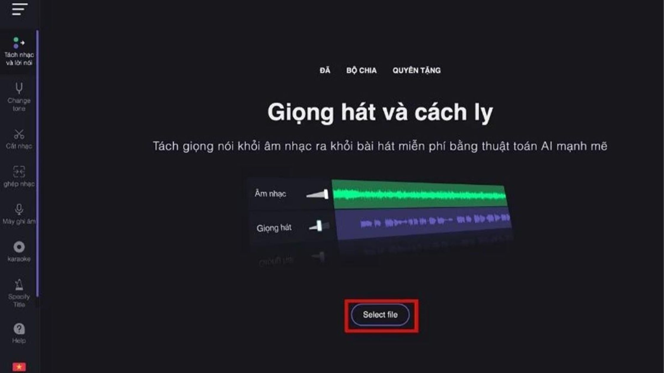 Tách Nhạc và Lời Bằng Vocal Remover bước 2 