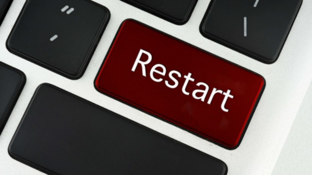 Restart your Laptop