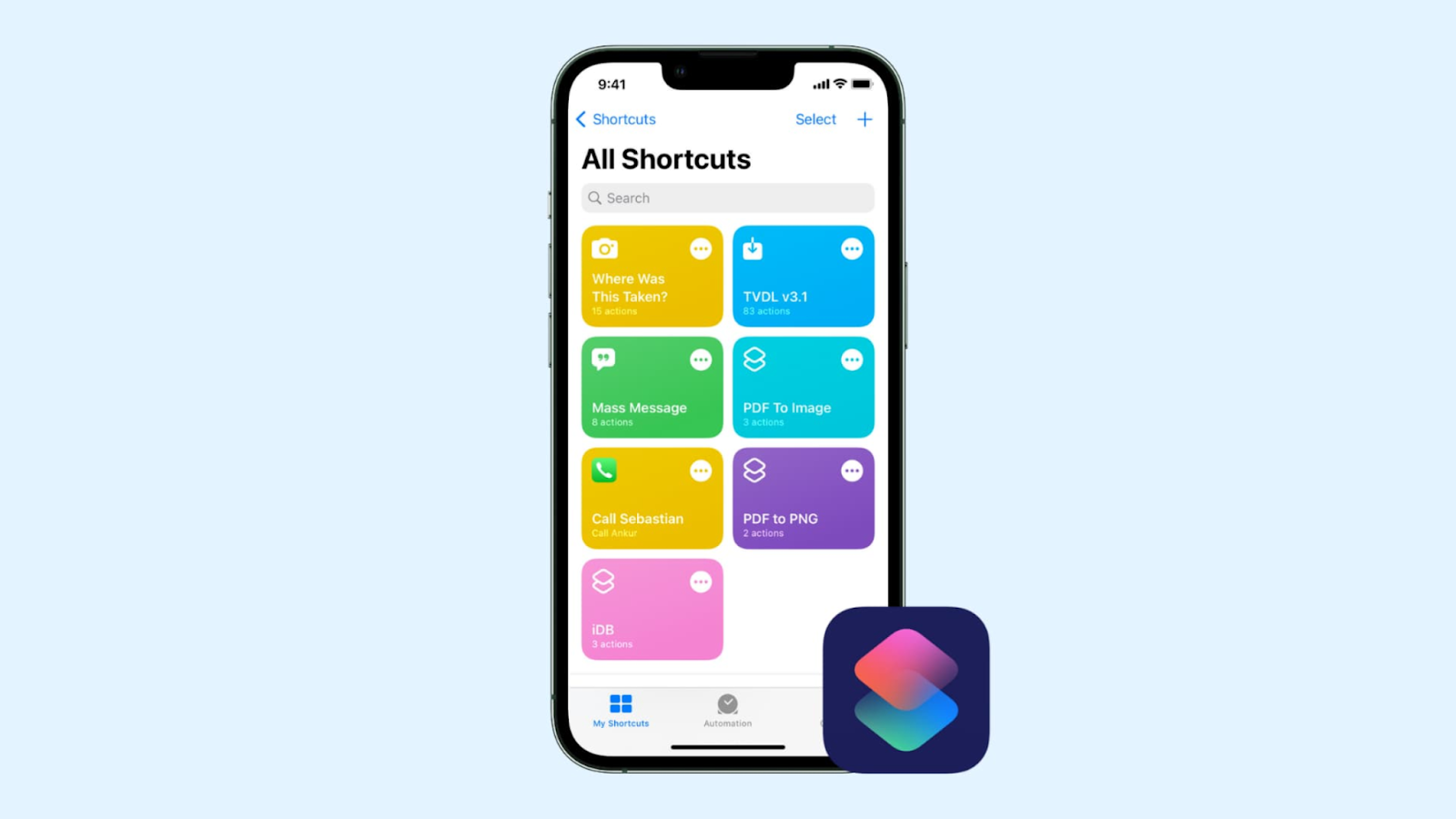 Method 4: Using Shortcuts App to Create a Custom Password-Protected Folder (iOS only)