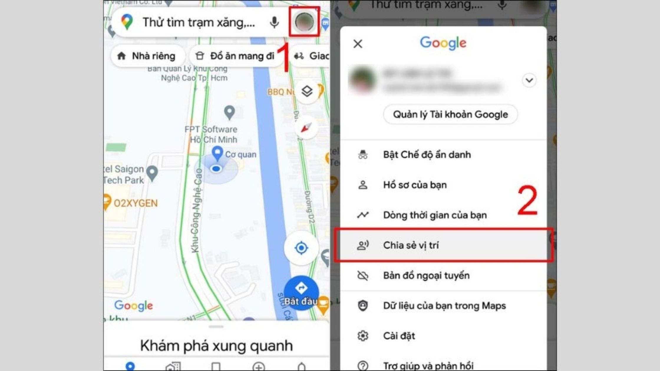 Cách gửi định vị cho người thân bằng ứng dụng Google Maps 