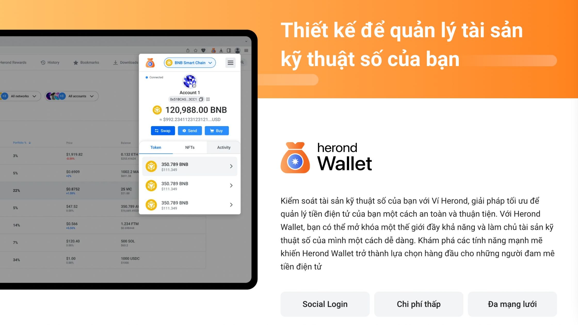 Tạo ví Multi-Chain an toàn & tiện lợi với Herond Wallet 