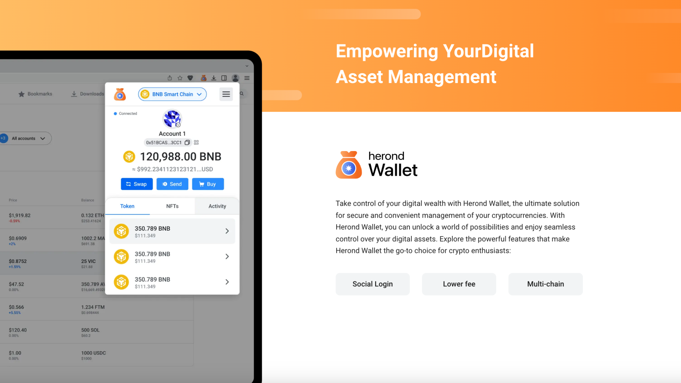 Built-In Wallets for Digital Assets - Web3 Browser