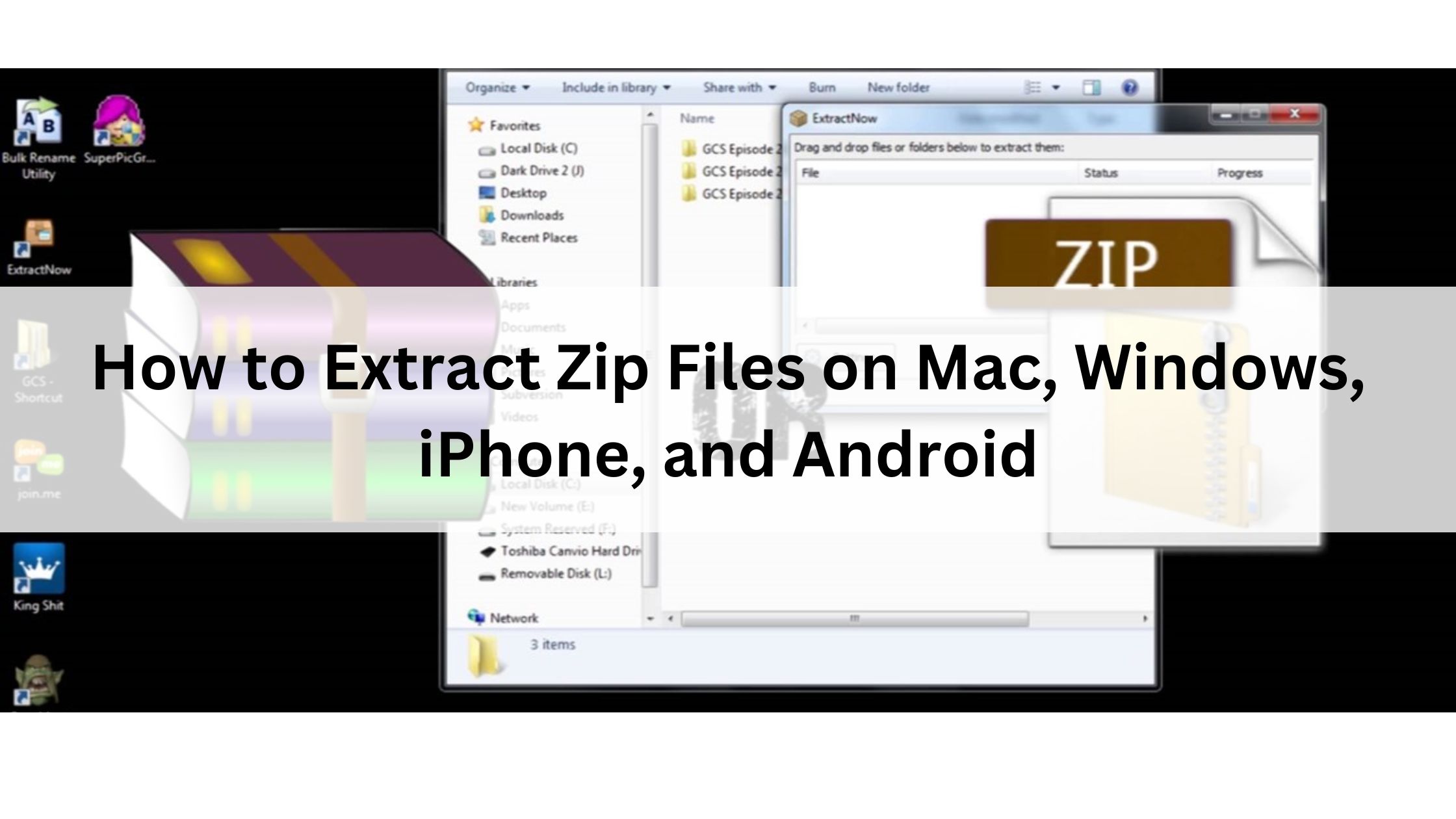 How to Extract Zip Files on Mac, Windows, iPhone, and Android