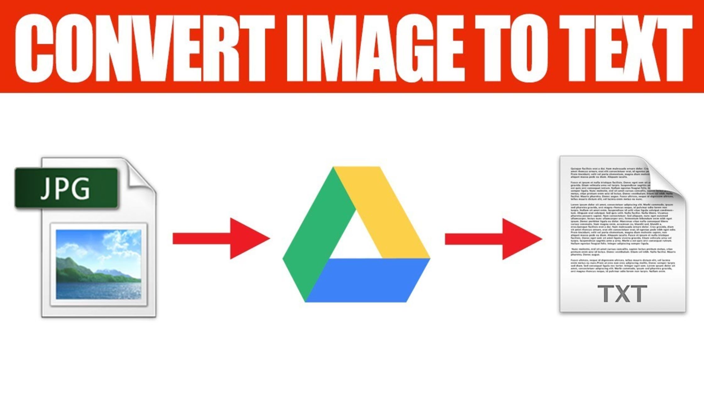 How To Convert Image to Text Using Google Drive 