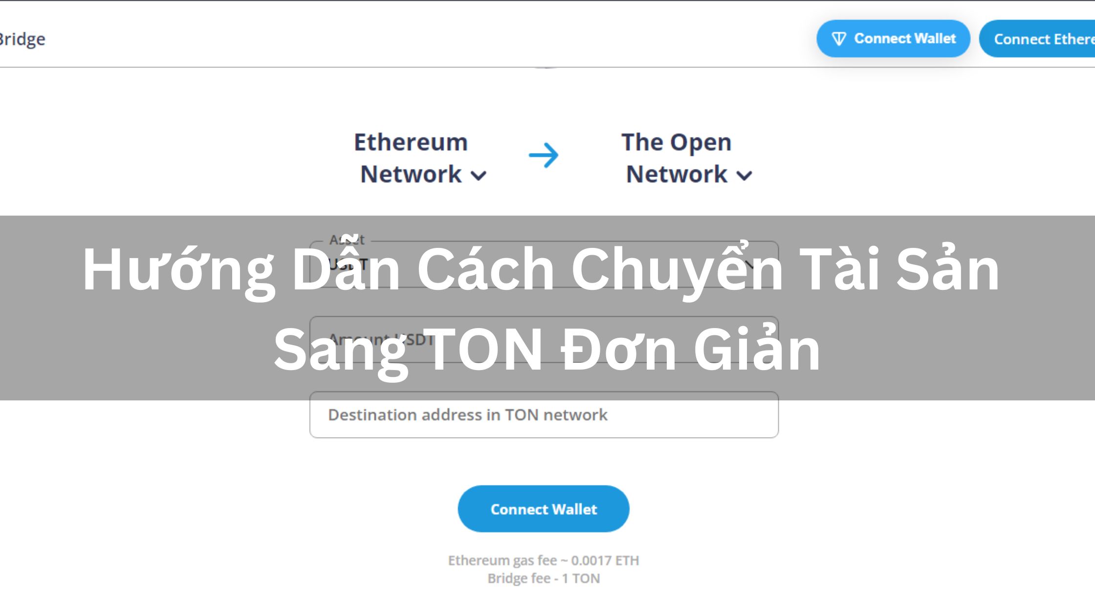 Hướng Dẫn Cách Chuyển Tài Sản Sang TON Đơn Giản 