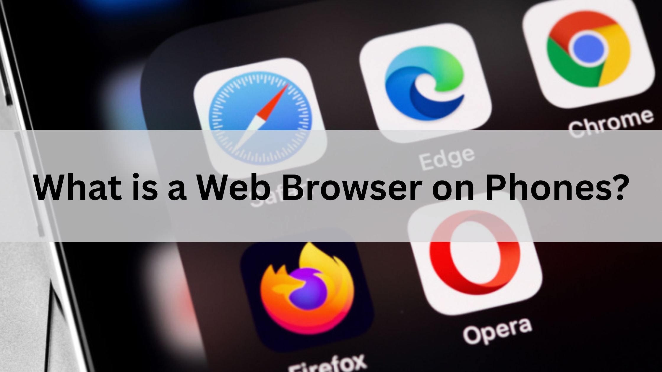 A web browser allowing you to access websites and search for content online