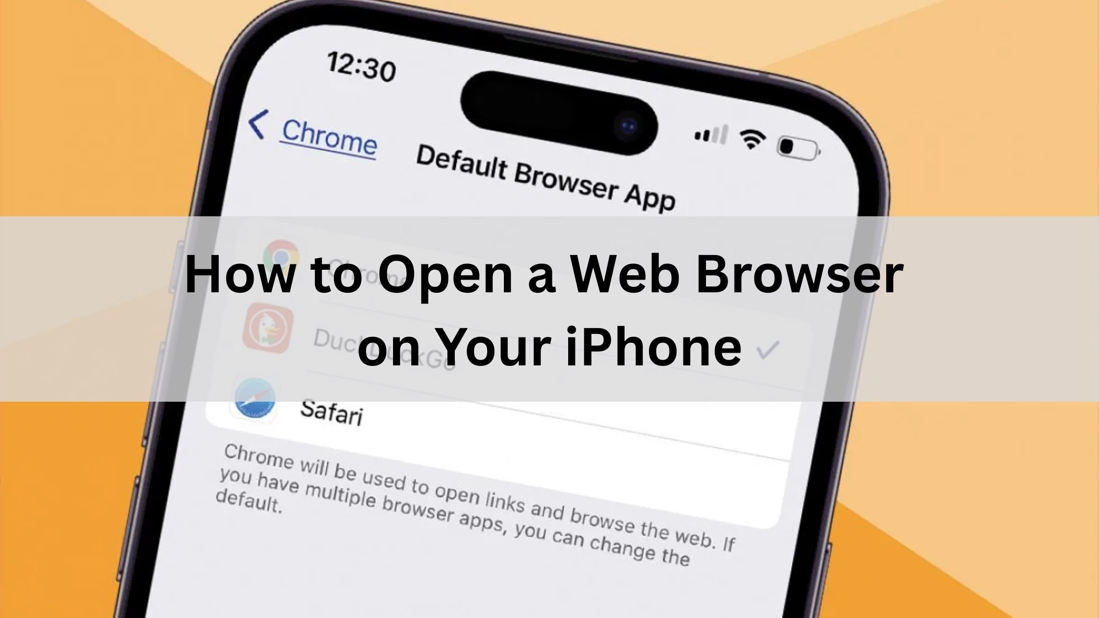 How to Open a Web Browser on Your iPhone