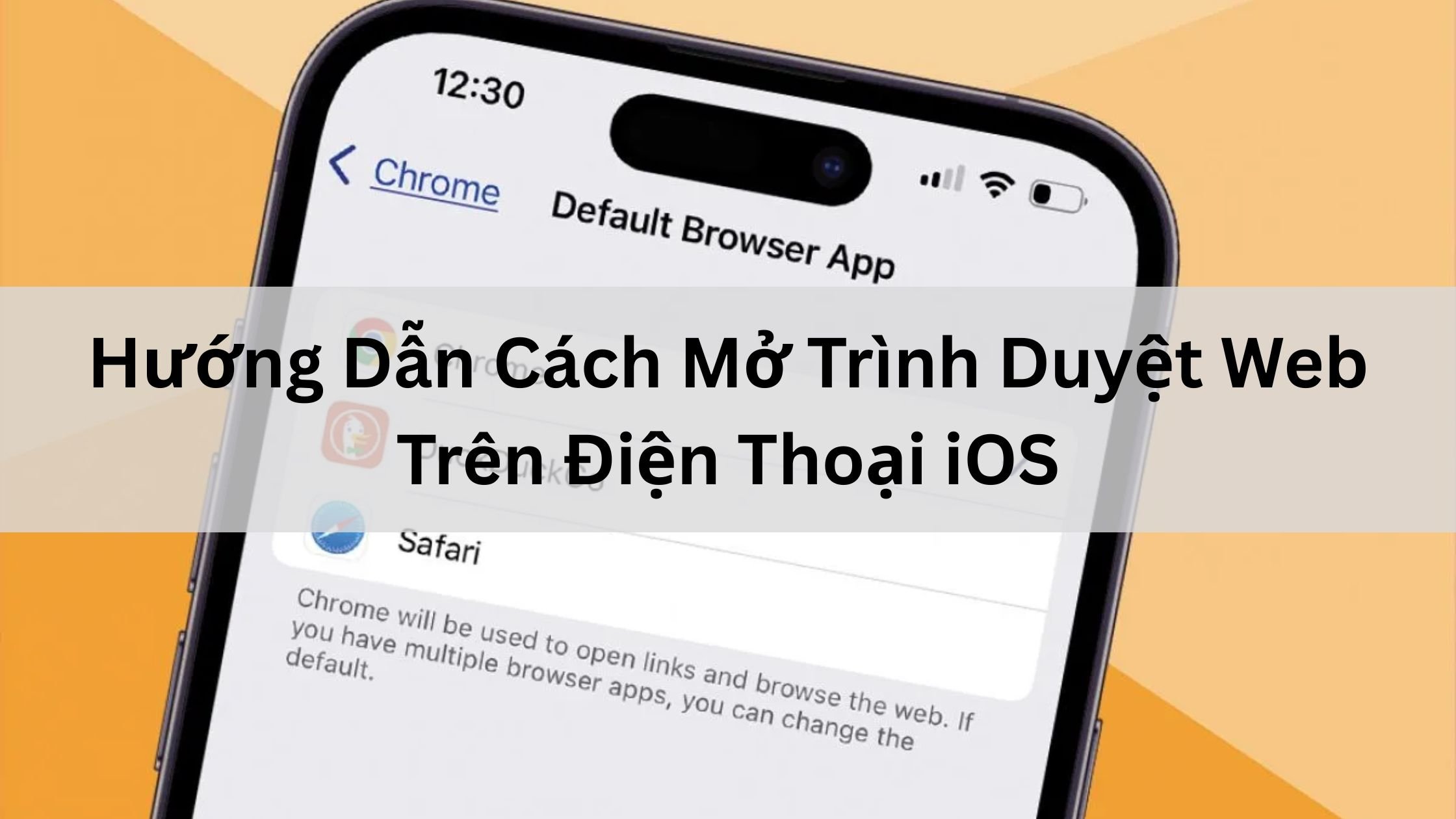 Hướng Dẫn Cách Mở Trình Duyệt Web Trên Điện Thoại iOS