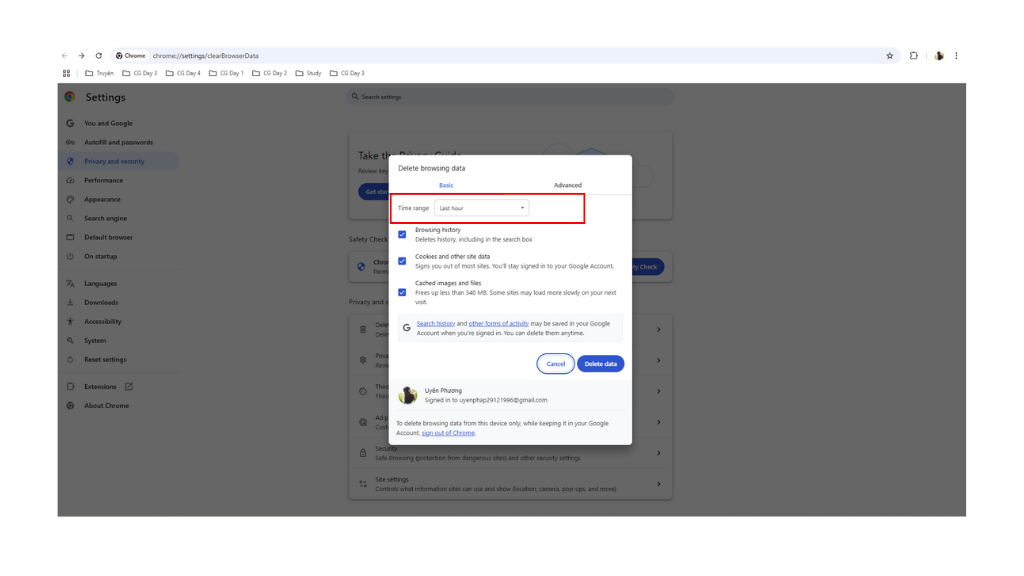 How to clear cache on Facebook?