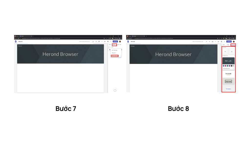Hướng dẫn cách tạo web miễn phí trên google bằng trình duyệt Herond Browser