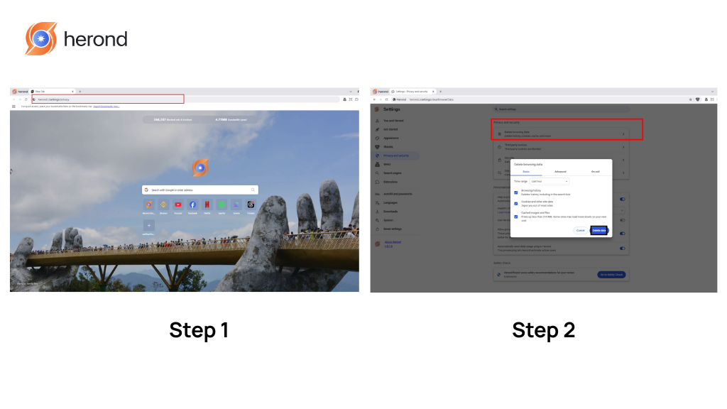 How to clear cache on Facebook?