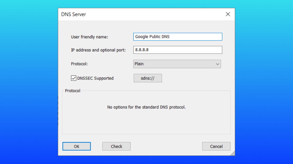 Google DNS (8.8.8.8 và 8.8.4.4)