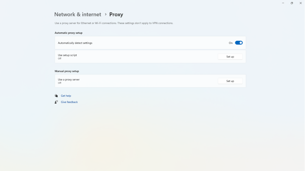 Cài đặt Proxy trên máy tính Windows