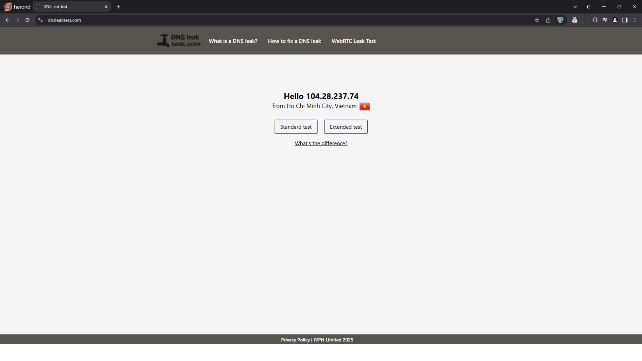 DNS Leak Test