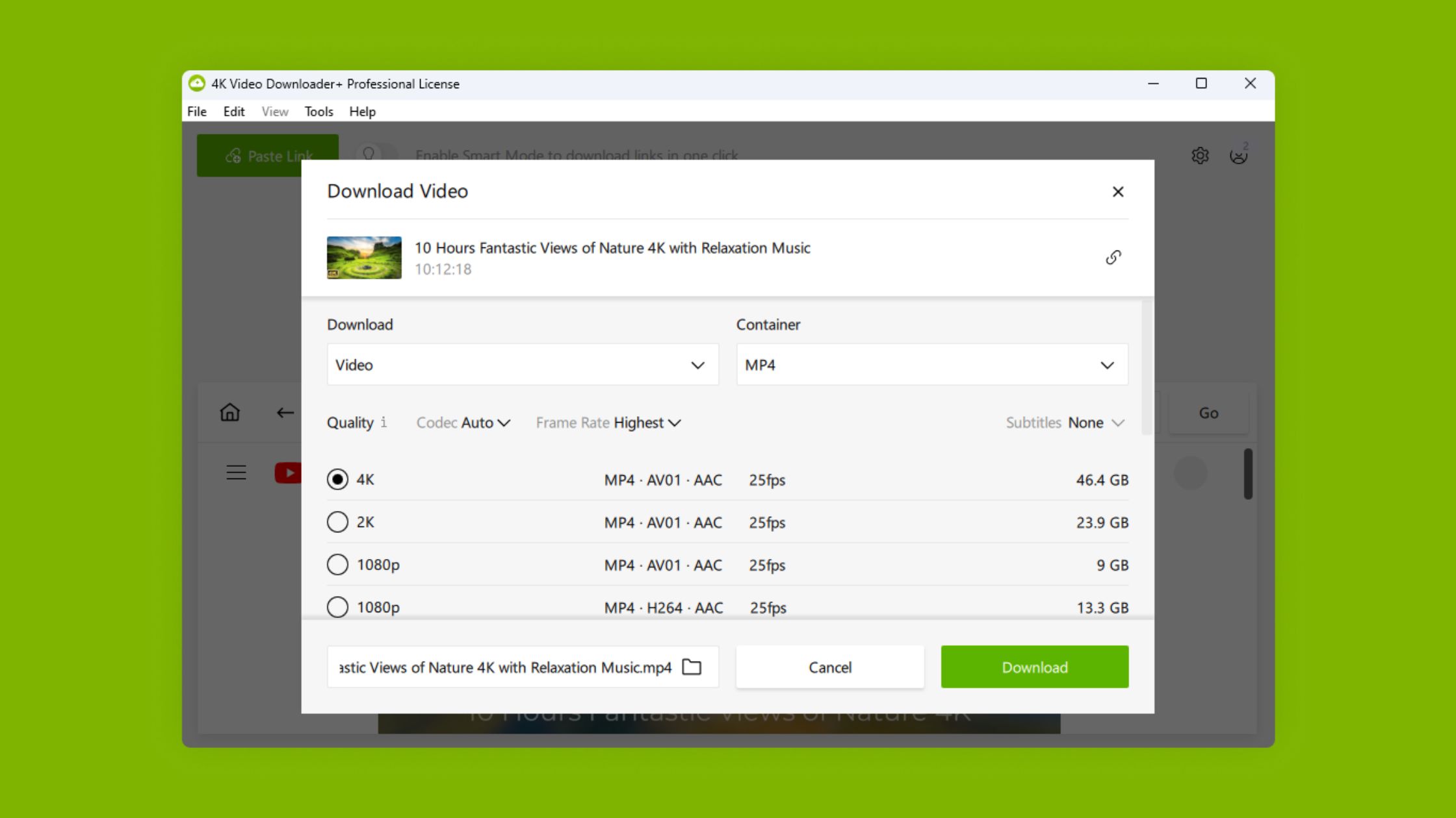 Download via Desktop Software