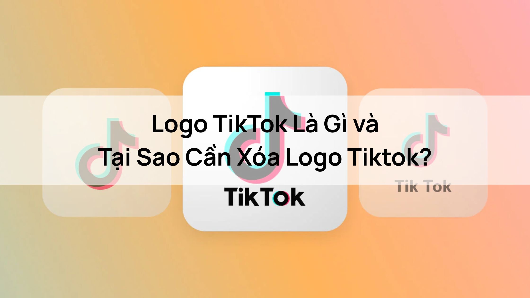 Logo TikTok Là Gì và Tại Sao Cần xoá logo TikTok?