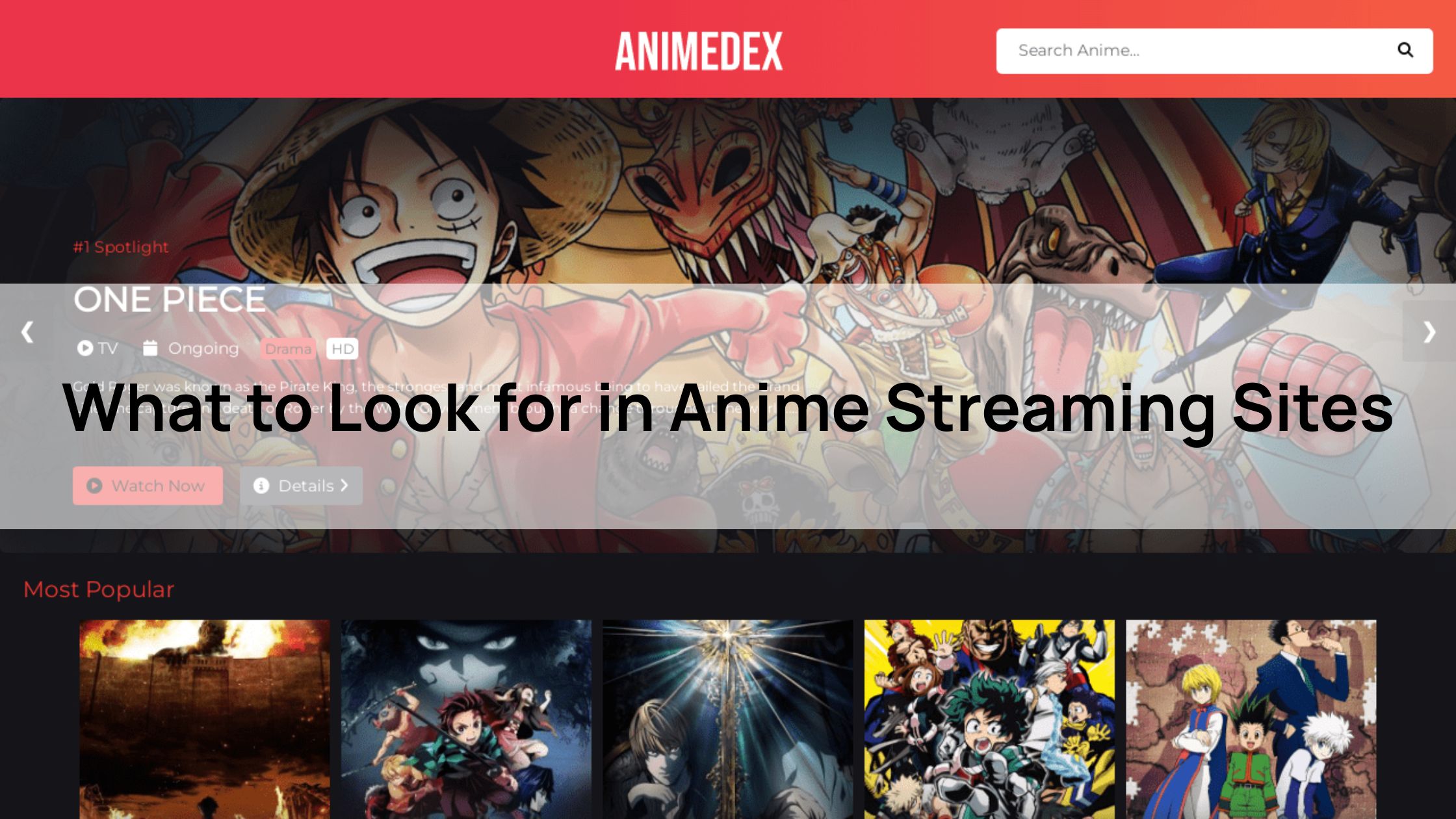 What to Look for in Anime Streaming Sites