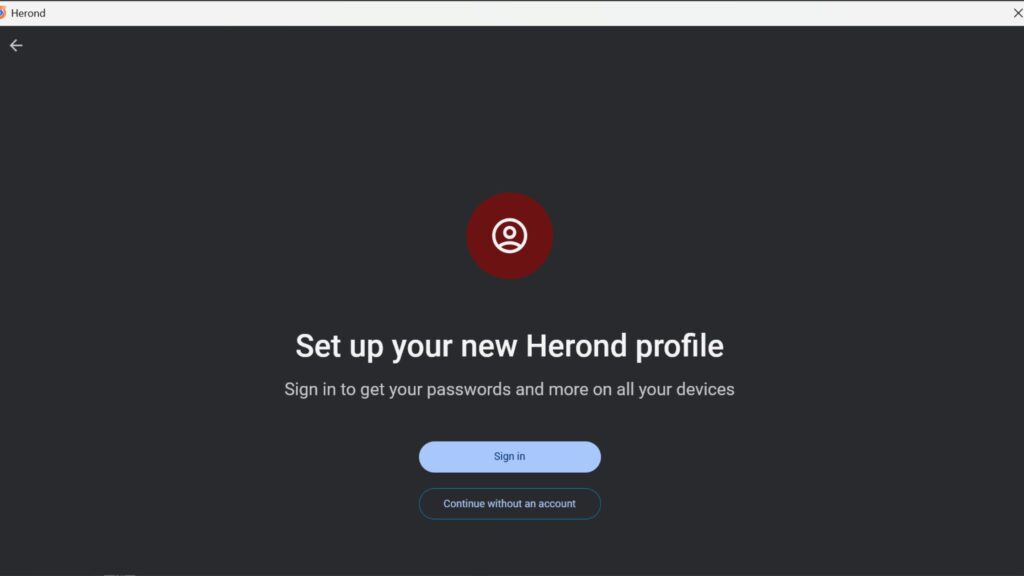 How to Add a New Profile to Herond Browser