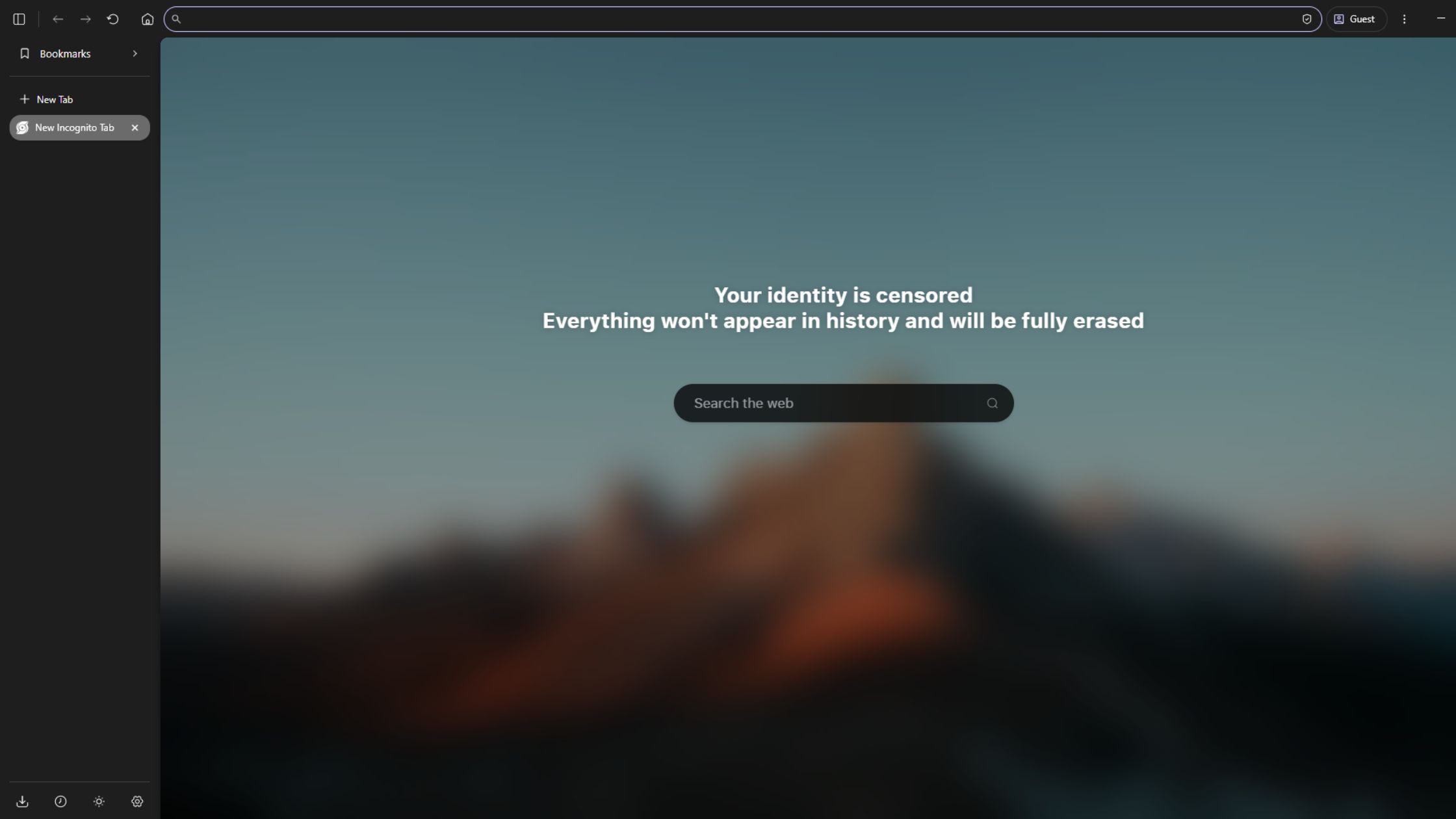 Step 3: The Guest Profile screen appears.