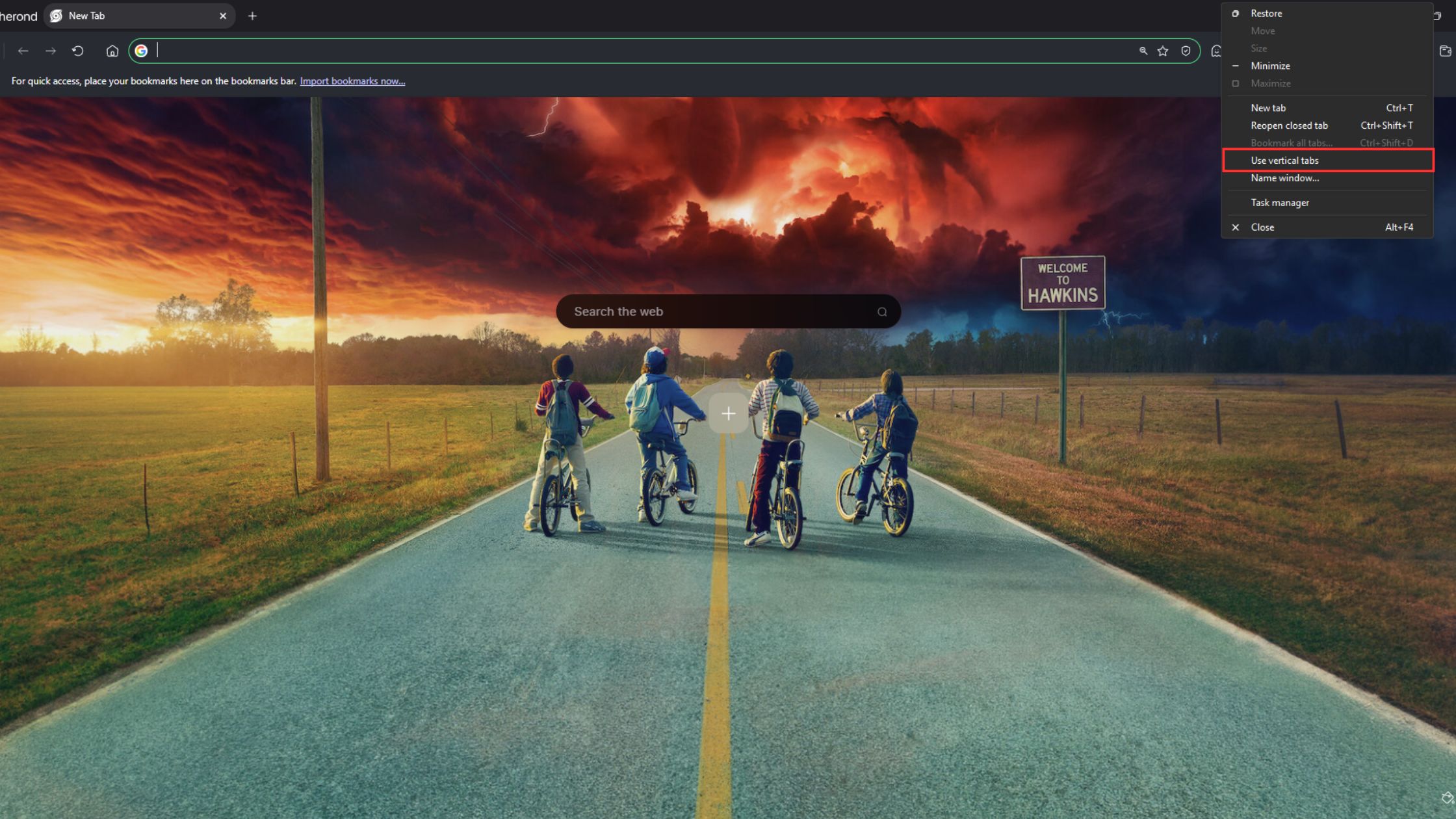 Create a New Tab Group (Create New Group)