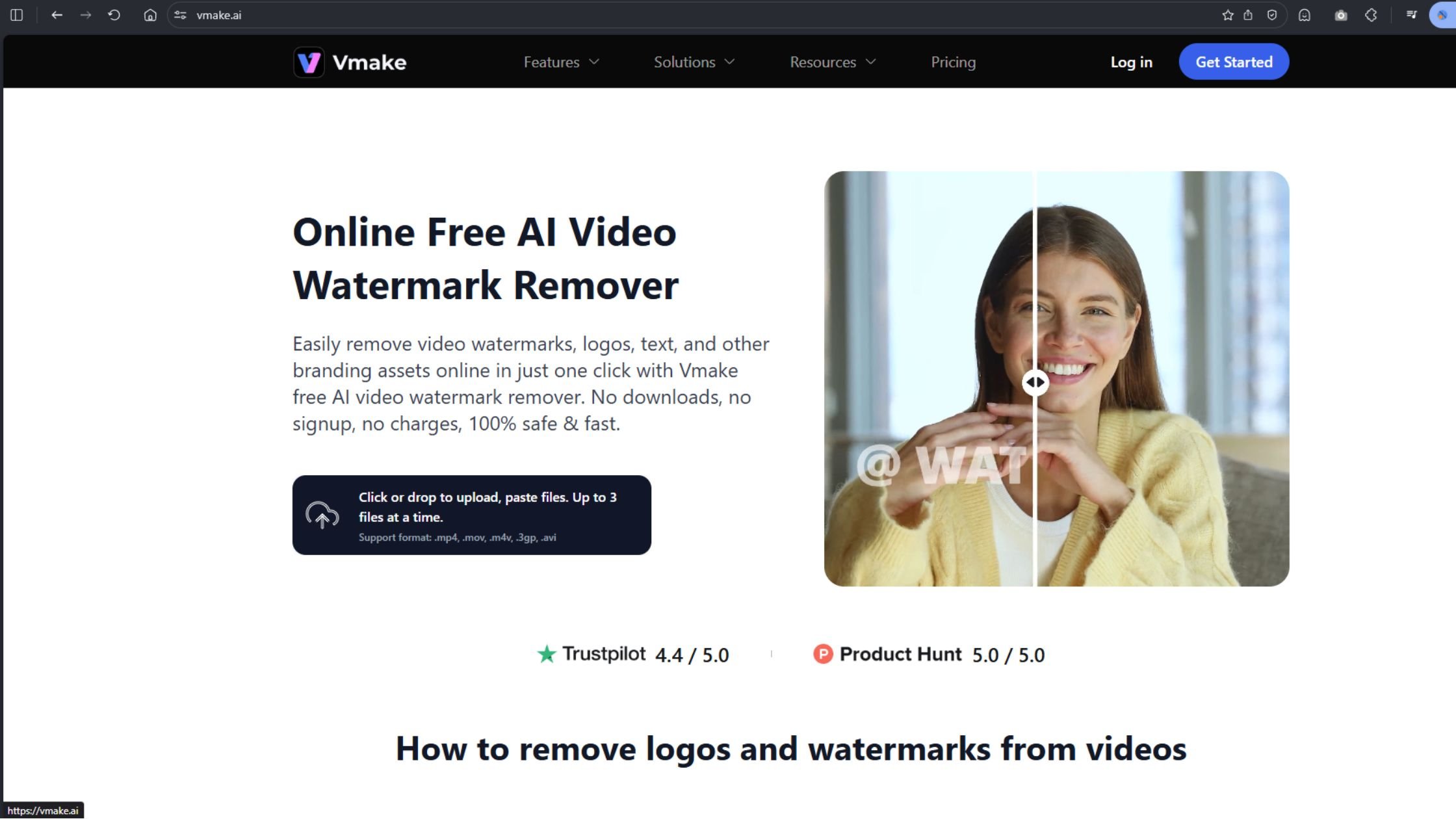 Step 2: Access the Online Remover Tool