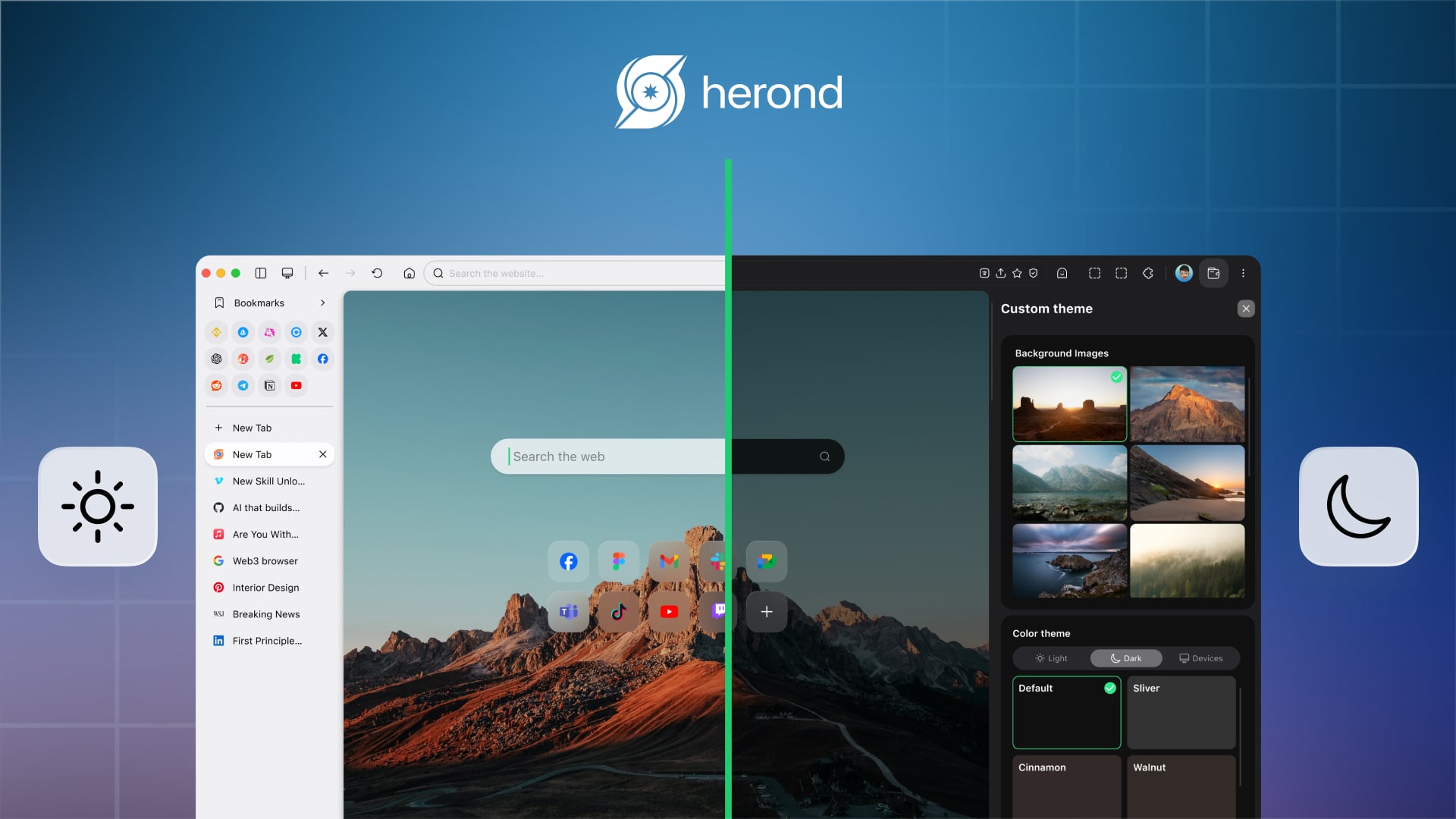 Hướng Dẫn Kích Hoạt Dark Mode Trên Herond Browser Từ A đến Z
