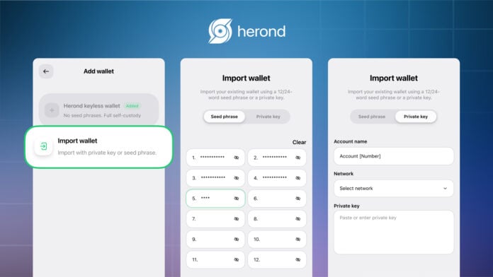 Guide on Importing your Existing Wallet into Herond Browser with 5 Easy Steps