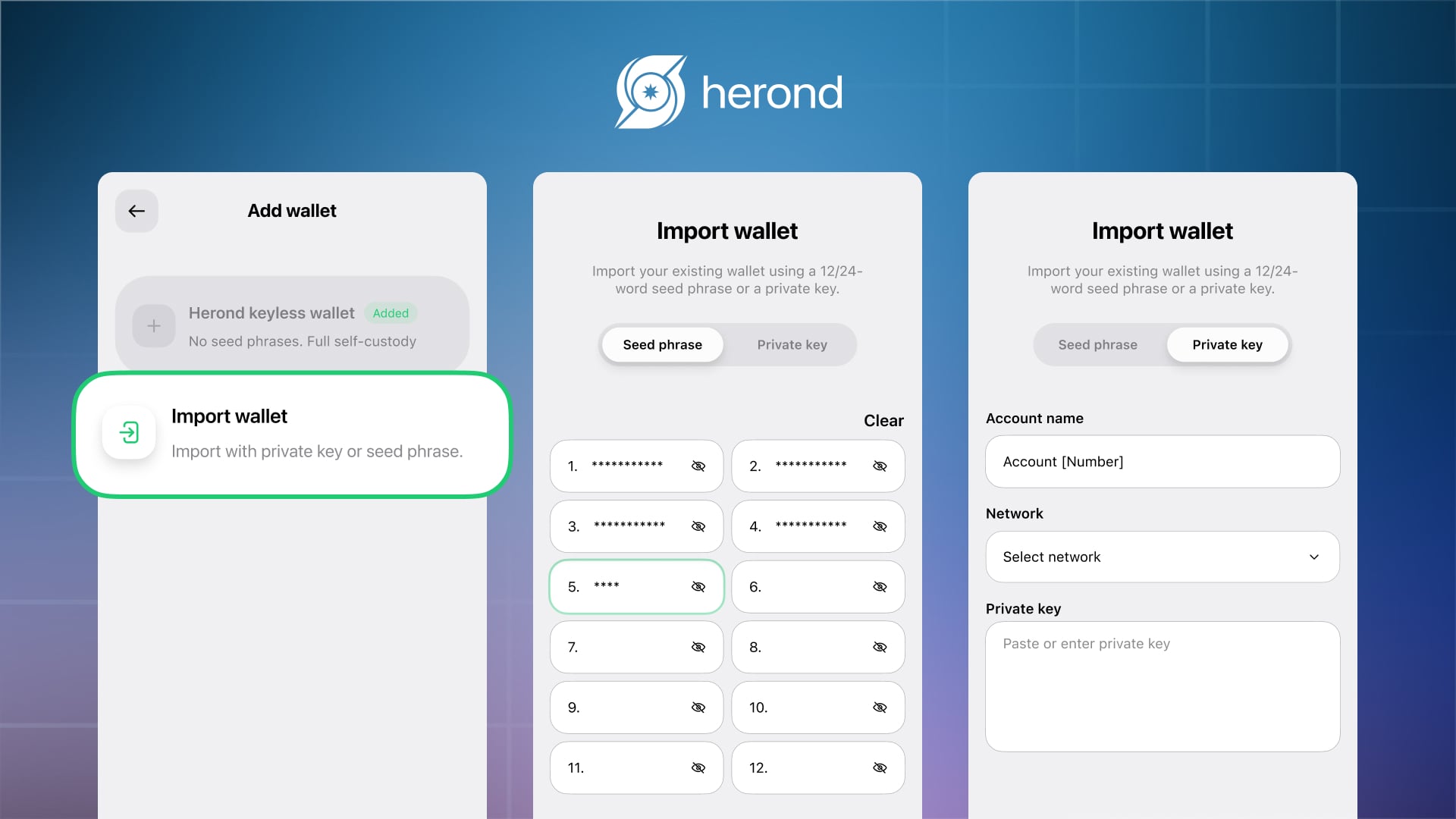 Guide on Importing your Existing Wallet into Herond Browser with 5 Easy Steps