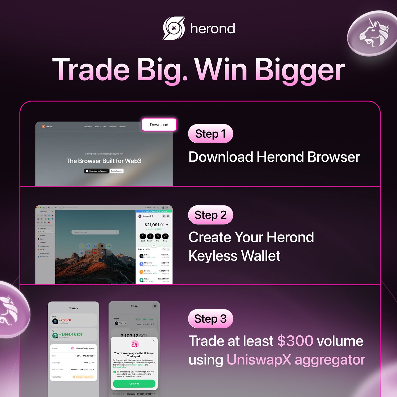 How to create Herond Keyless Wallet?