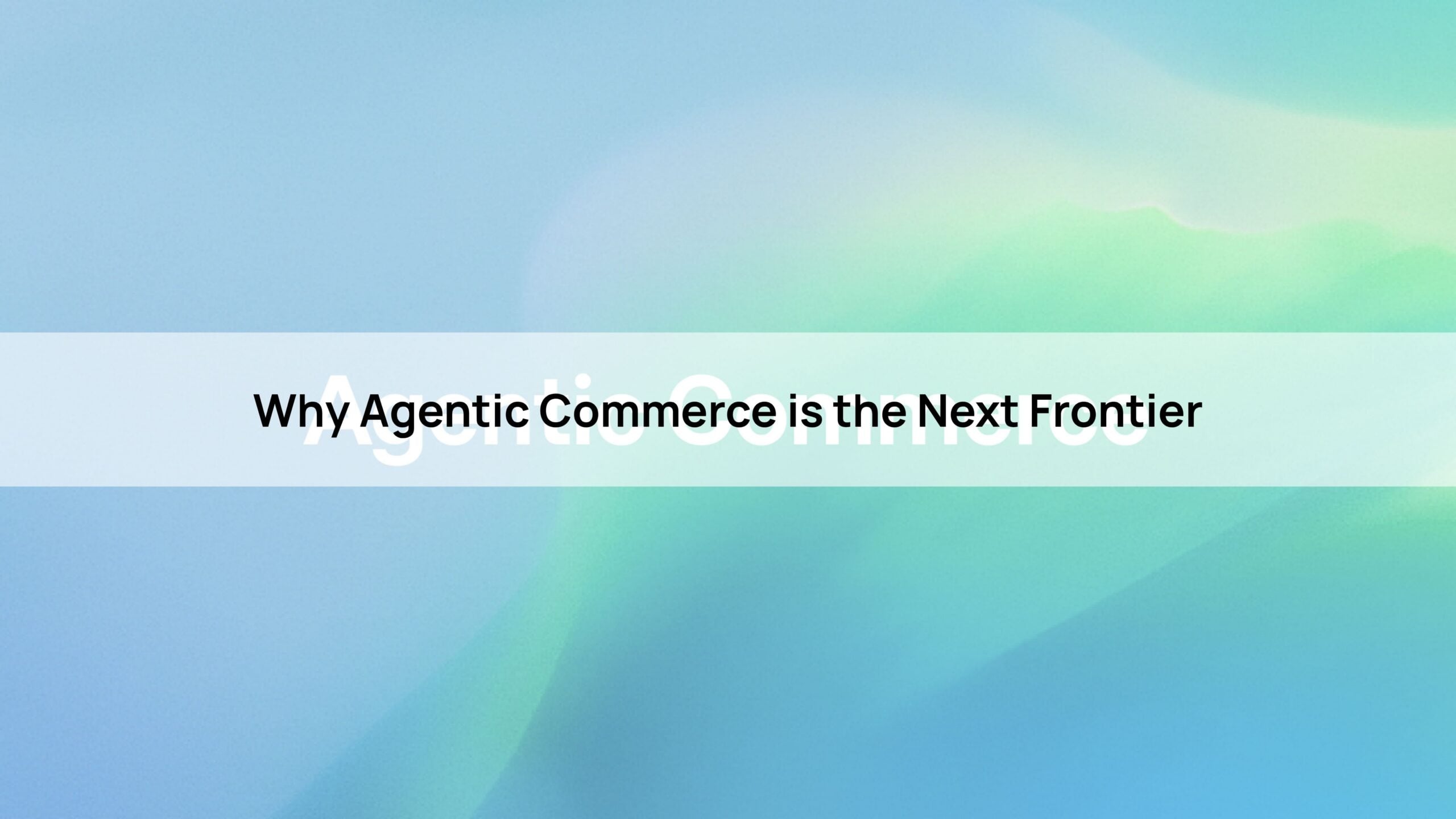 Why Agentic Commerce is the Next Frontier