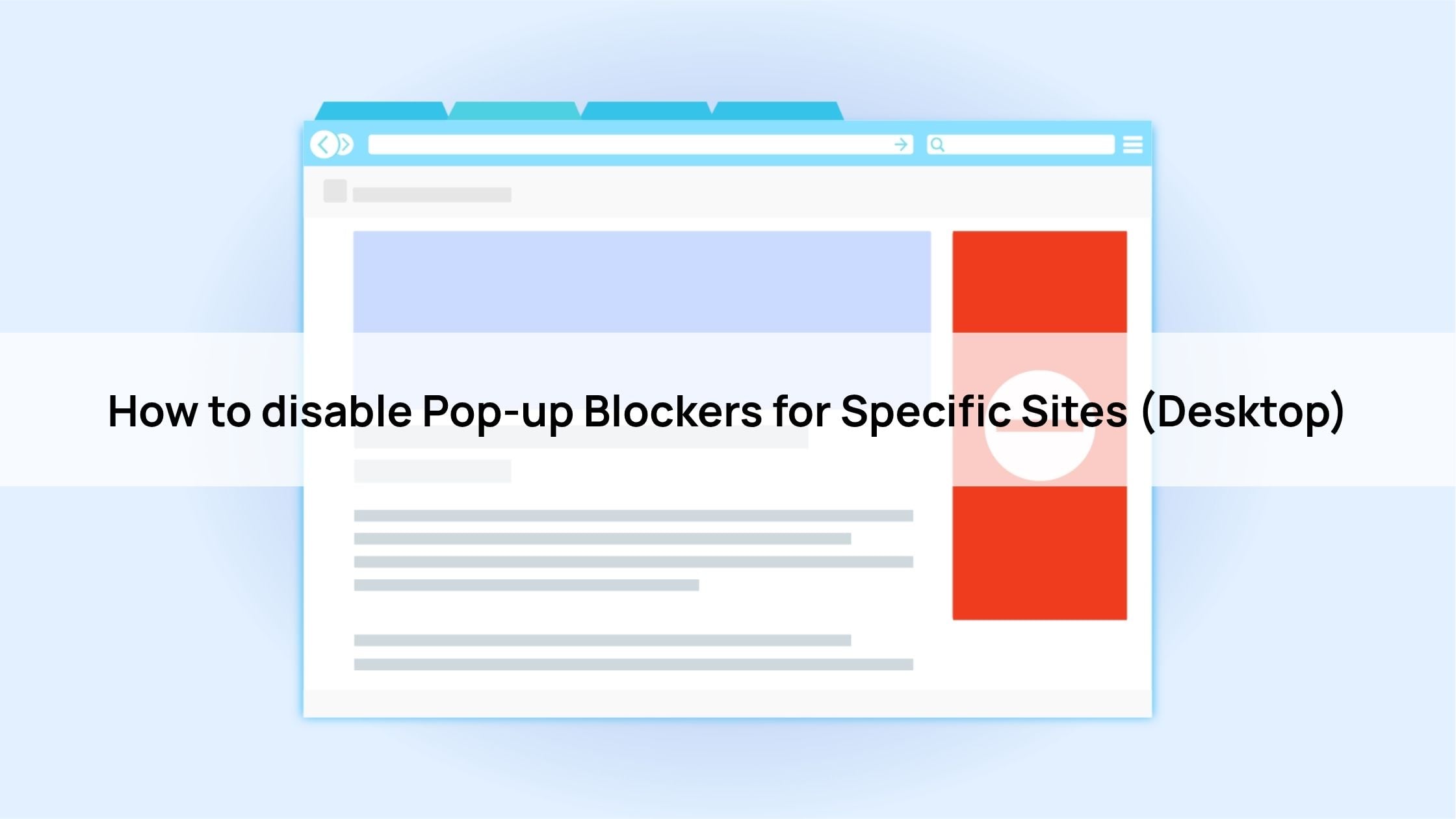 How to disable Pop up Blocker for Specific Sites (Desktop)